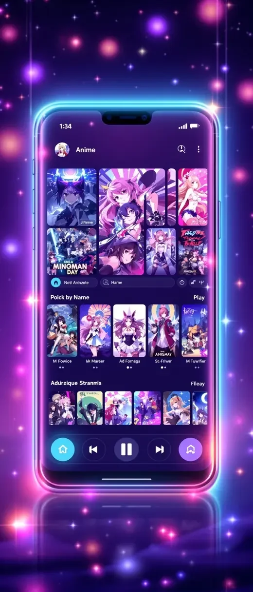 韩国影视 APP 界面预览